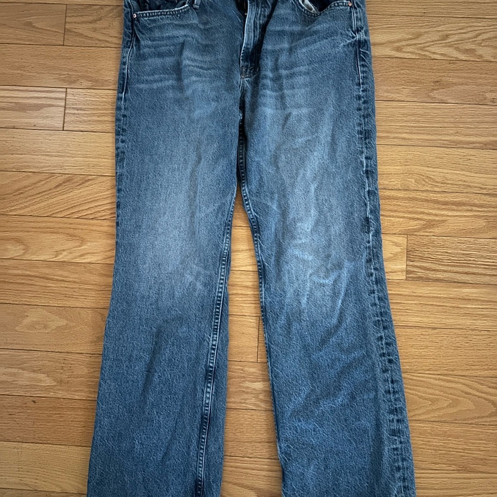 MOTHER Blue Flared High-Rise Jeans - Picture 3 of 6